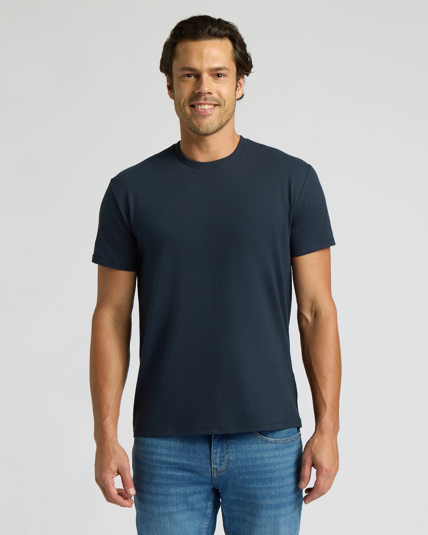 Navy Short Classic Crew Neck