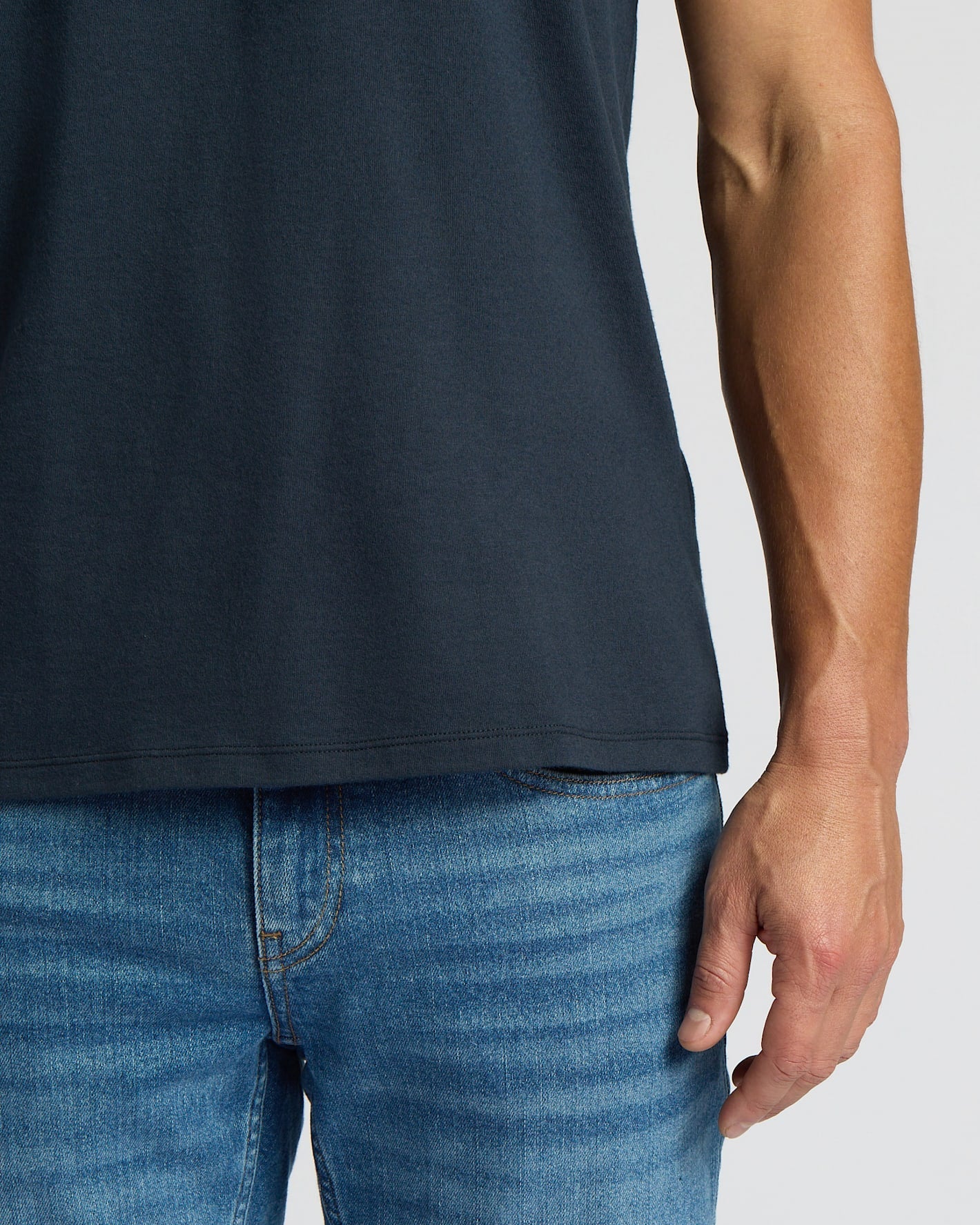Navy Short Classic Crew Neck
