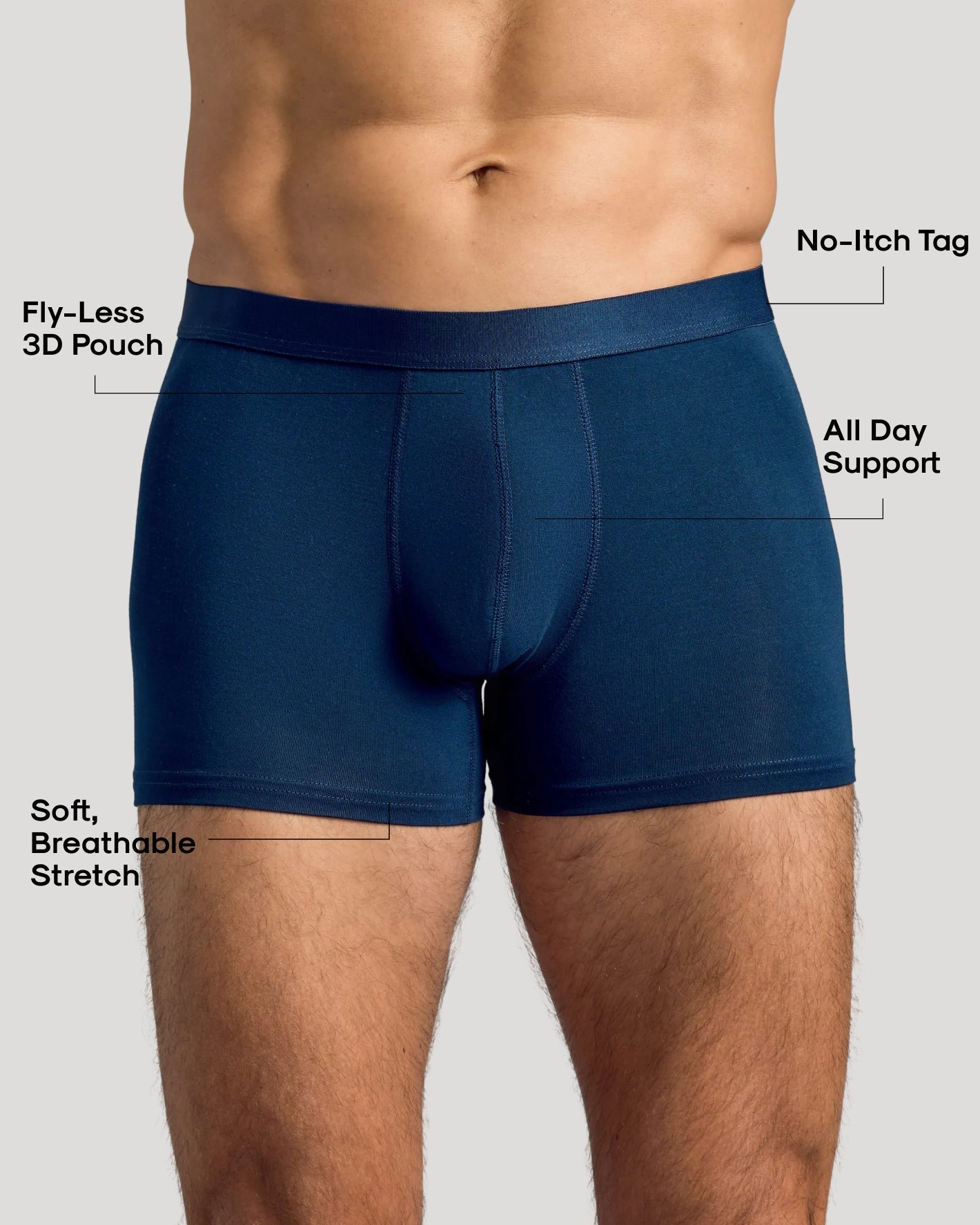Navy Boxer Trunks 12-Pack