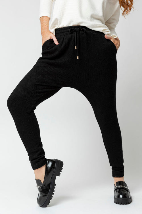 Black Cable Lounge Pant- Sale