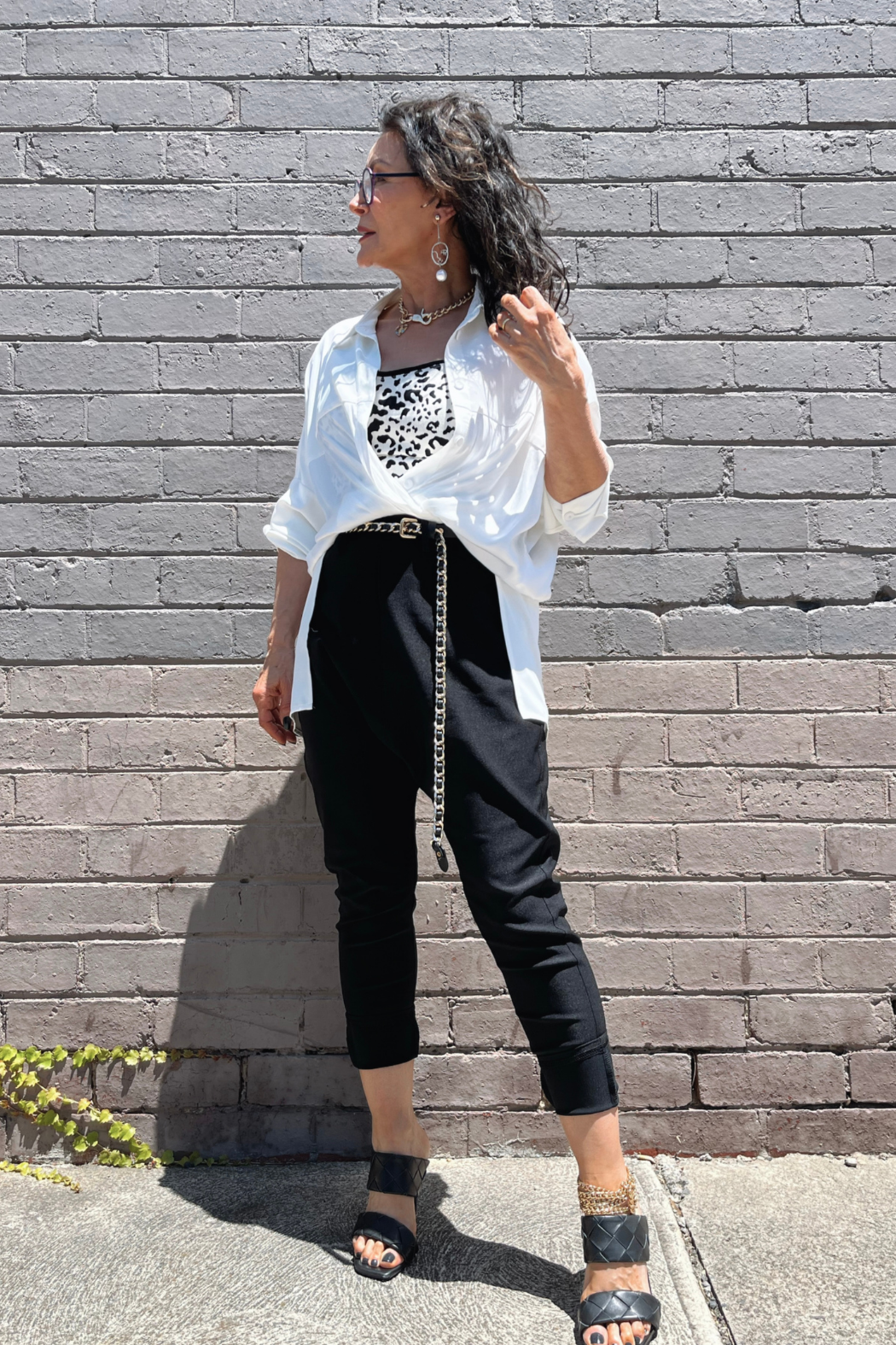 Black Bengaline Droppie Pant - SALE