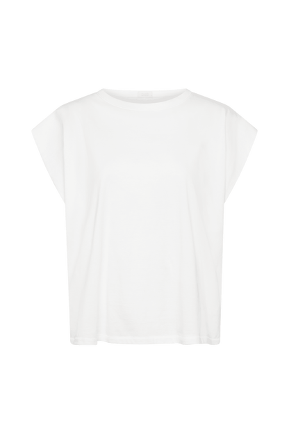 Soft Cotton Muscle Tee | White