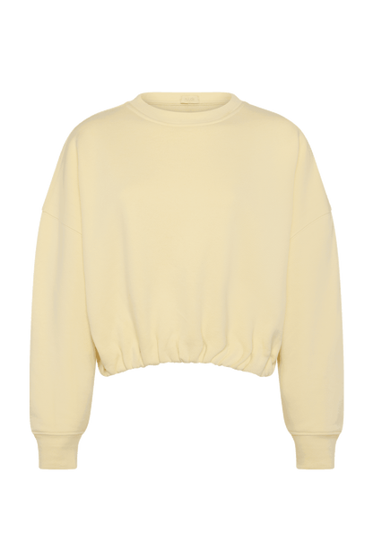 Vintage Fleece Cinch Waist Sweatshirt | Lemon