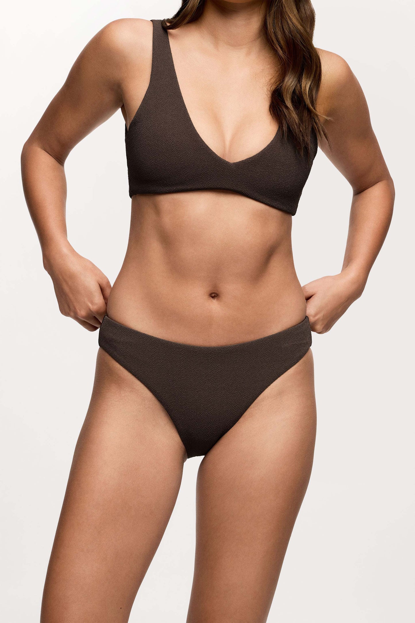 Low Waist Bikini Bottom | Crispy Espresso
