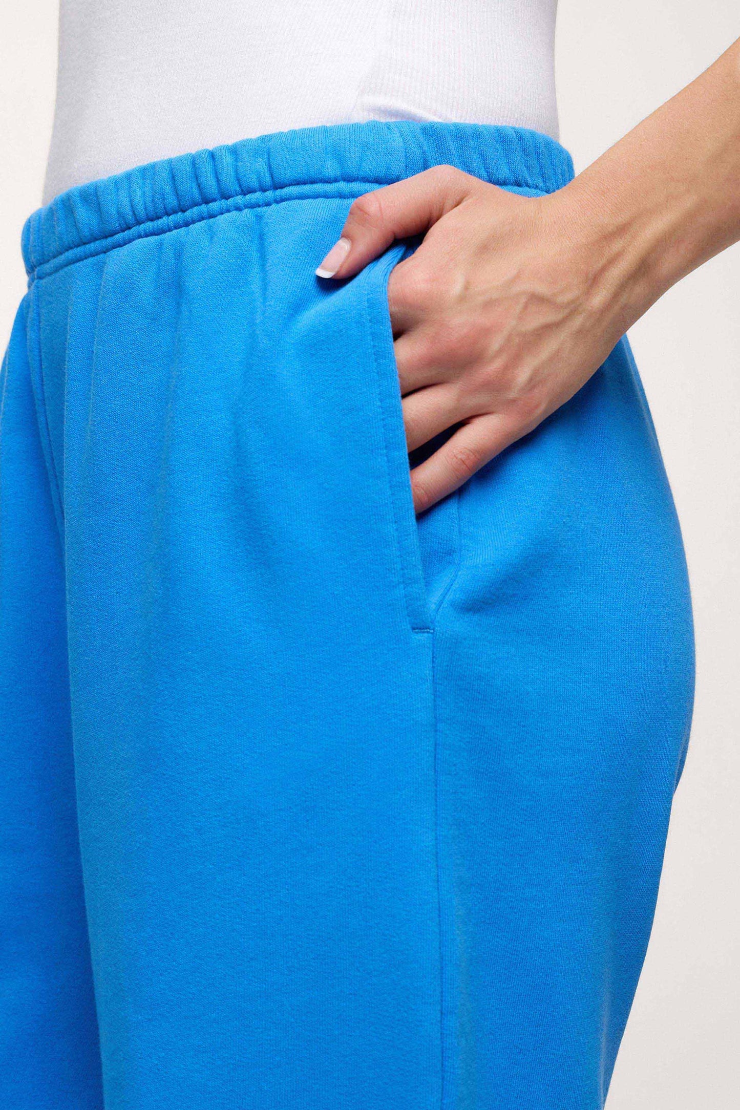 Core Fleece Wide Leg Sweatpant | Cobalt