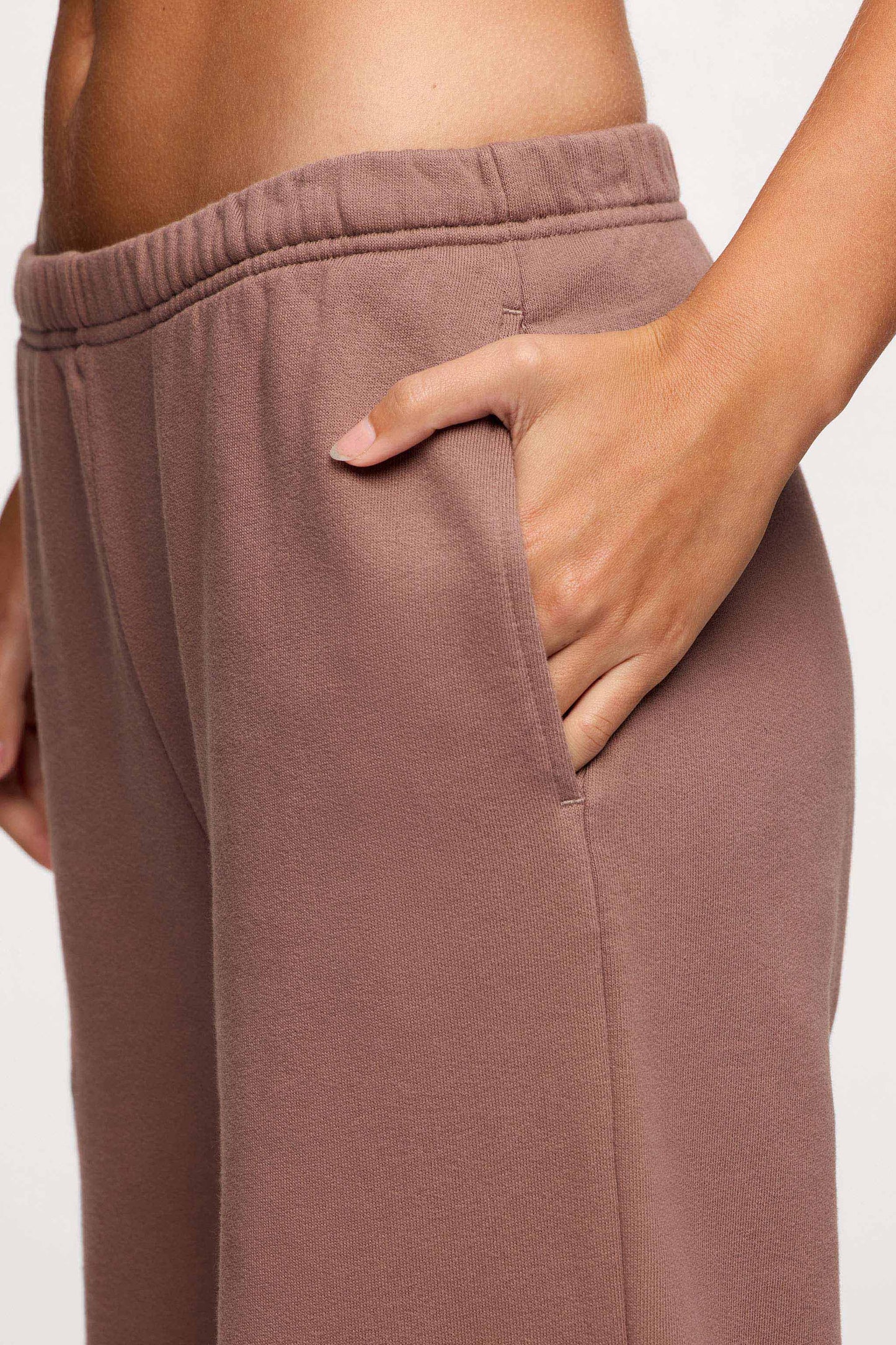 Core Fleece Wide Leg Sweatpant | Cocoa