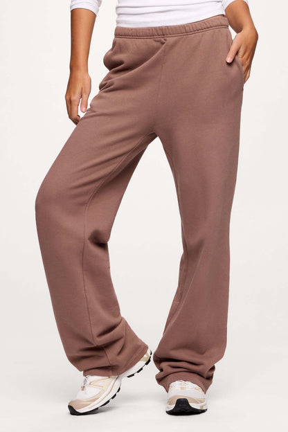 Core Fleece Wide Leg Sweatpant | Cocoa