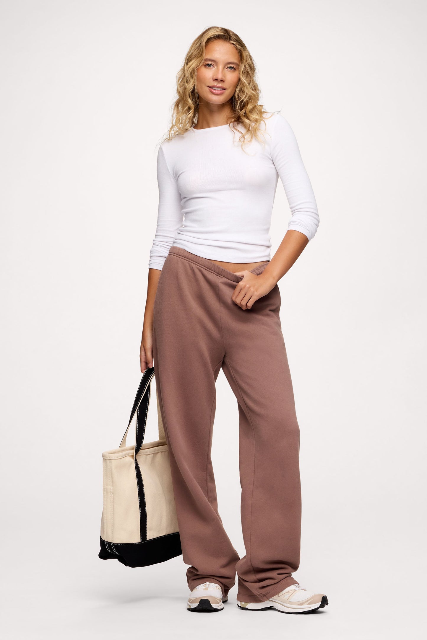 Core Fleece Wide Leg Sweatpant | Cocoa