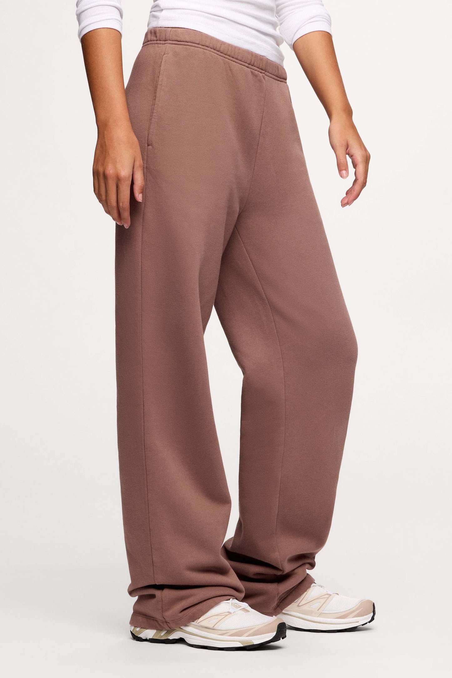 Core Fleece Wide Leg Sweatpant | Cocoa