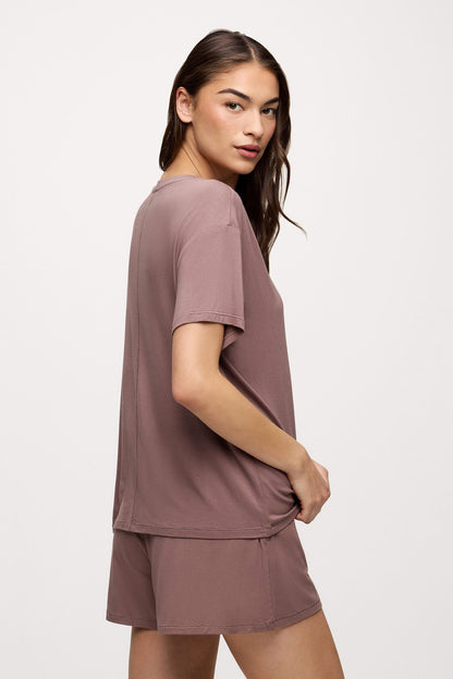 V-Neck Pajama Tee | Cocoa