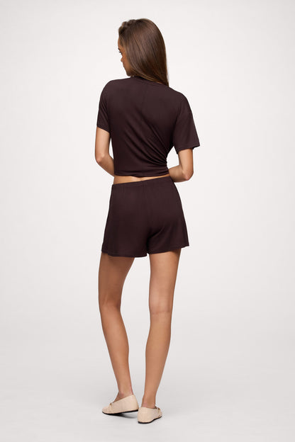 Pajama Short | Espresso