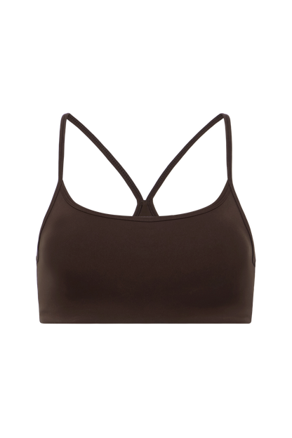 Motion Racer Sports Bra | Espresso
