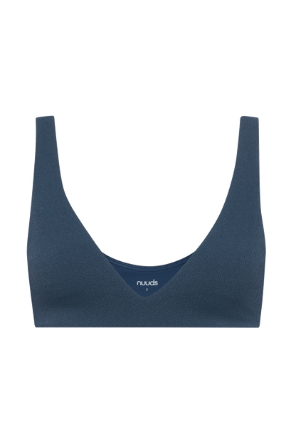 Plunge Bikini Top | Crispy Navy
