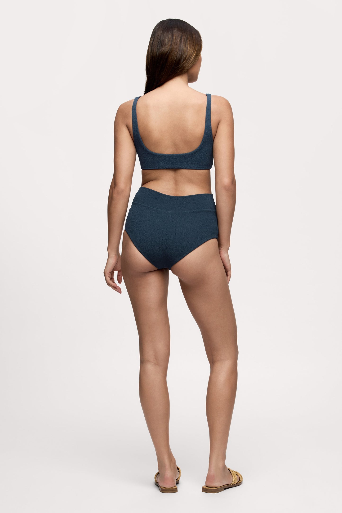 Plunge Bikini Top | Crispy Navy