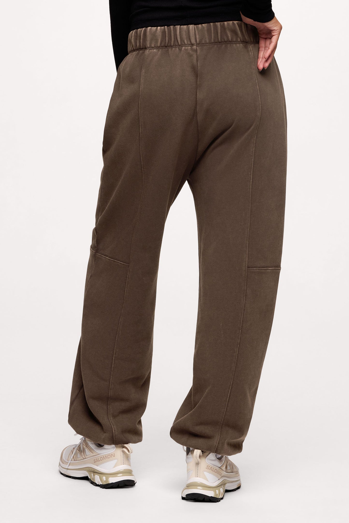 Vintage Washed Seamed Jogger | Espresso