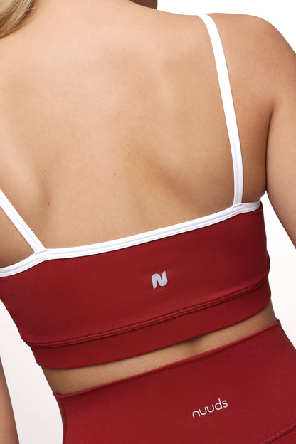 Motion Contrast Bra | Scarlet