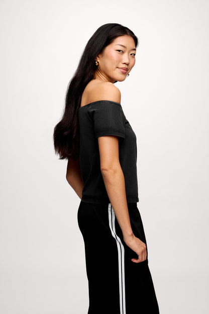 Ease Tee | Washed Black