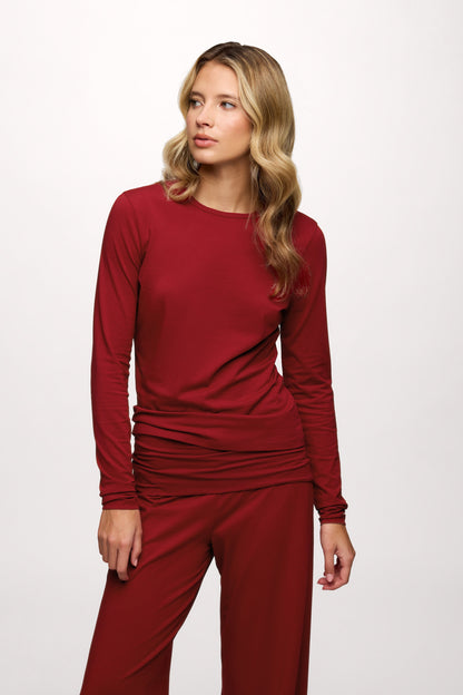 Slinky Jersey Lounge Set | Scarlet