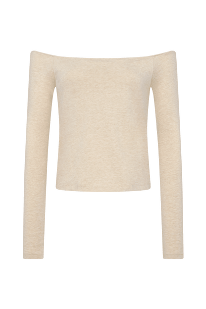 Ease Long Sleeve Top | Heather Oat