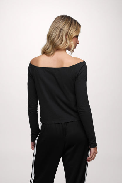Ease Long Sleeve Top | Black