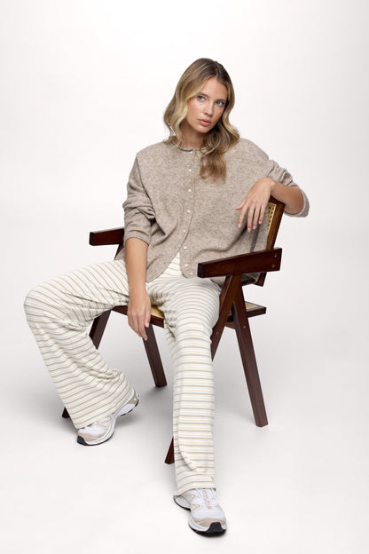Boyfriend Stripe Pant | Cocoa Sky Stripe
