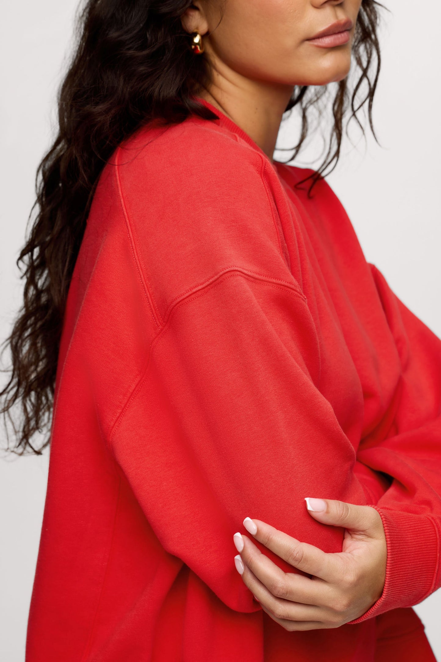 French Terry Classic Crewneck | Cayenne