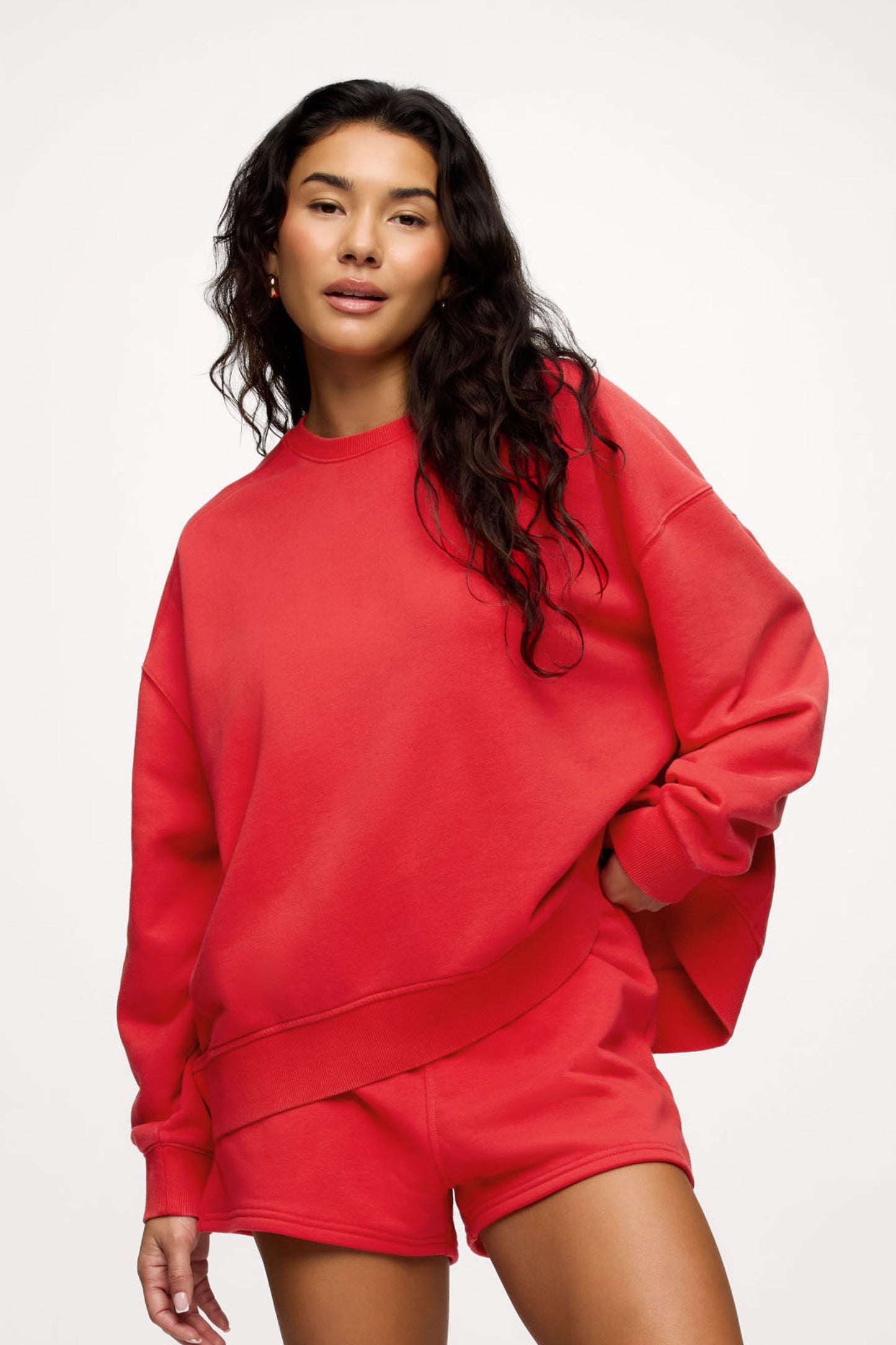French Terry Classic Crewneck | Cayenne