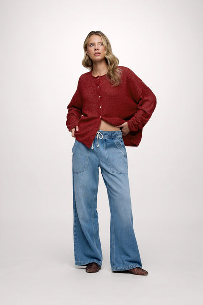 Pull-On Denim Pant