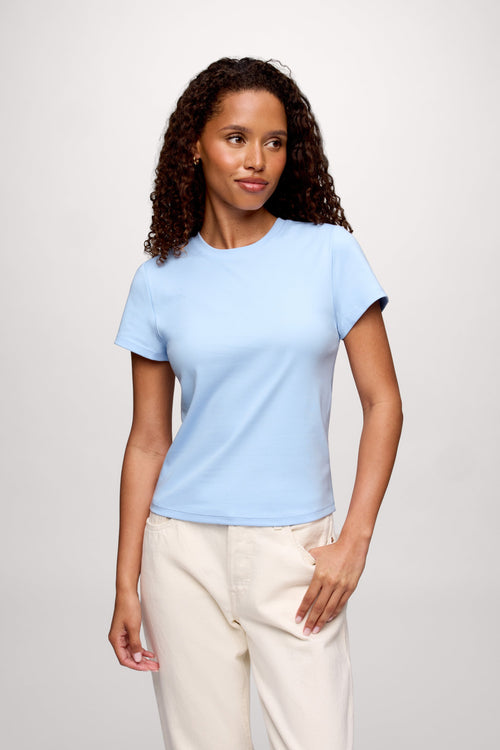 Shrunken Tee | Sky