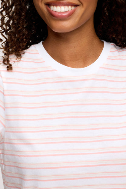 Perfect Tee | Blush Stripe
