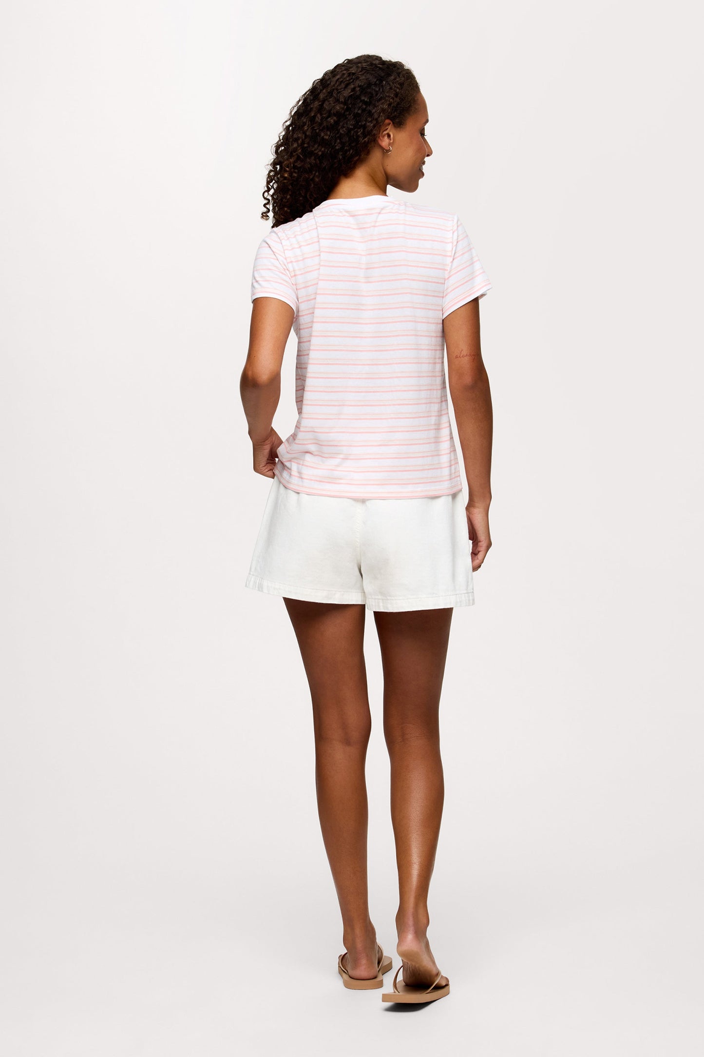 Perfect Tee | Blush Stripe