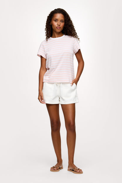 Perfect Tee | Blush Stripe