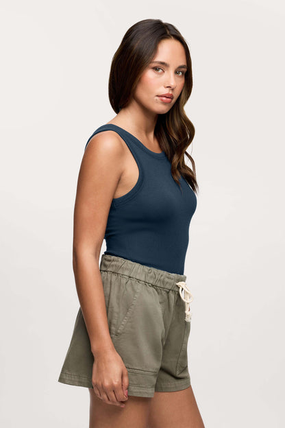 Slinky Rib Tank | Navy