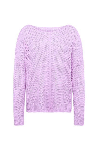 Open Knit Sweater | Orchid