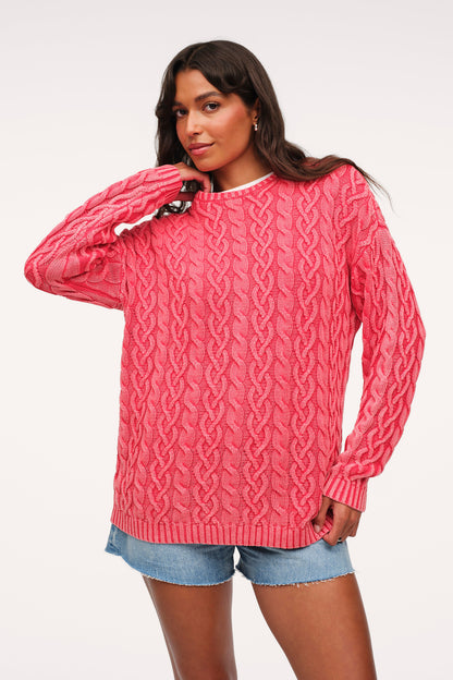 Lightweight Cable Sweater