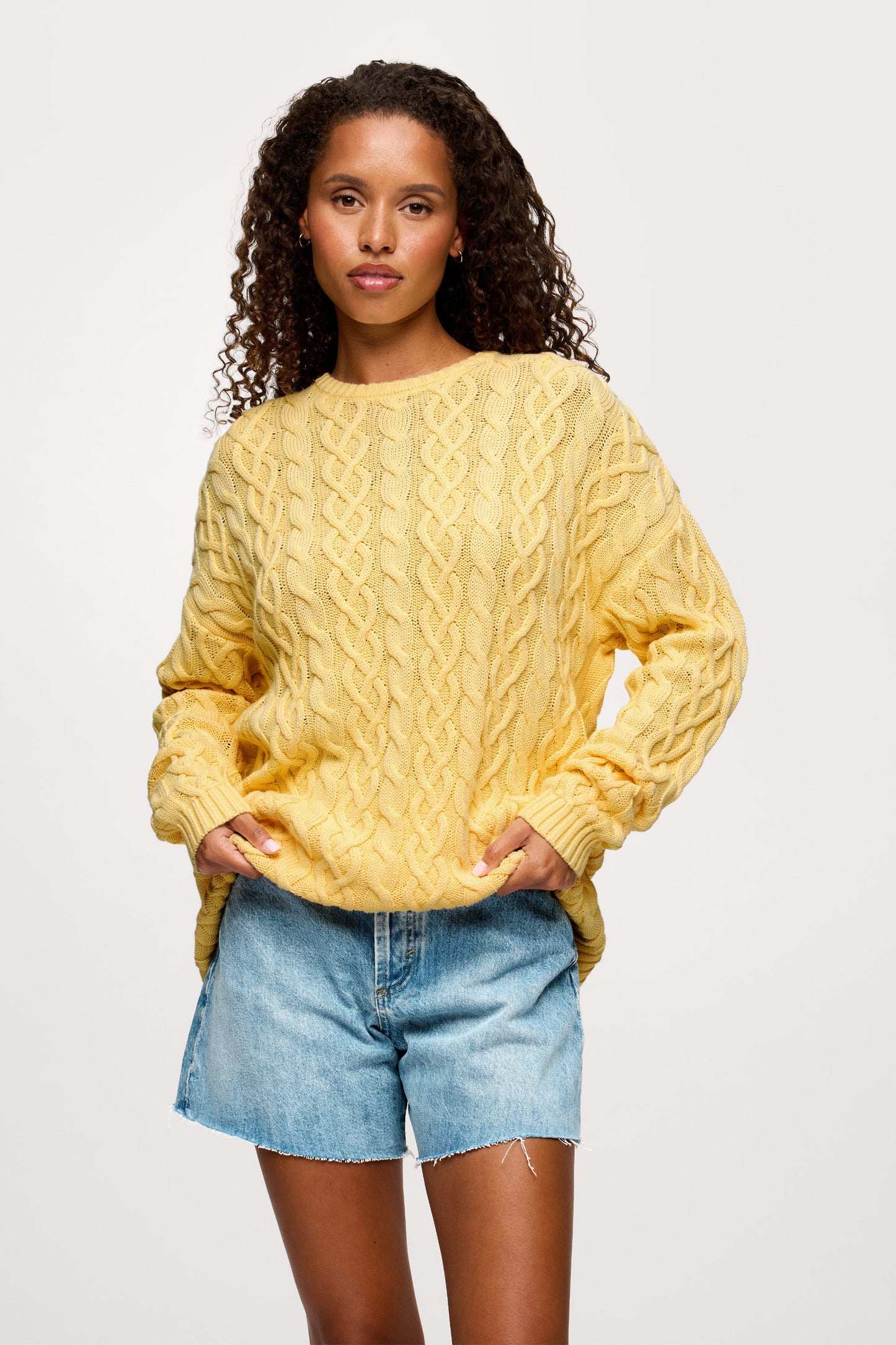 Lightweight Cable Sweater