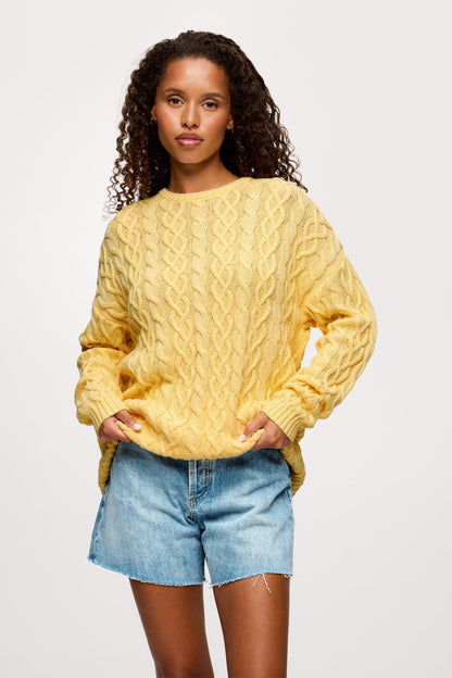Lightweight Cable Sweater