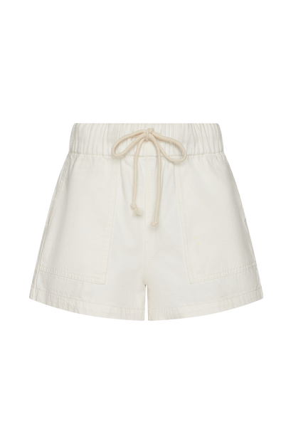 Pull-On Denim Short | Linen