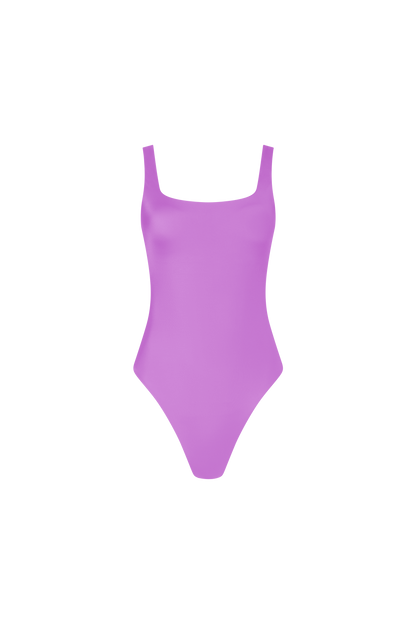 Square Neck One Piece | Smooth Wisteria