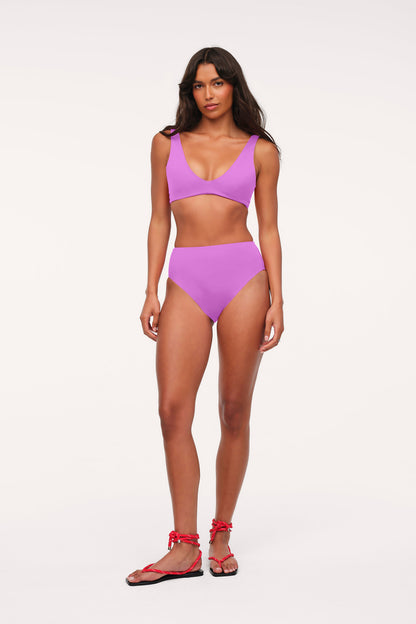 Plunge Bikini Top | Smooth Wisteria