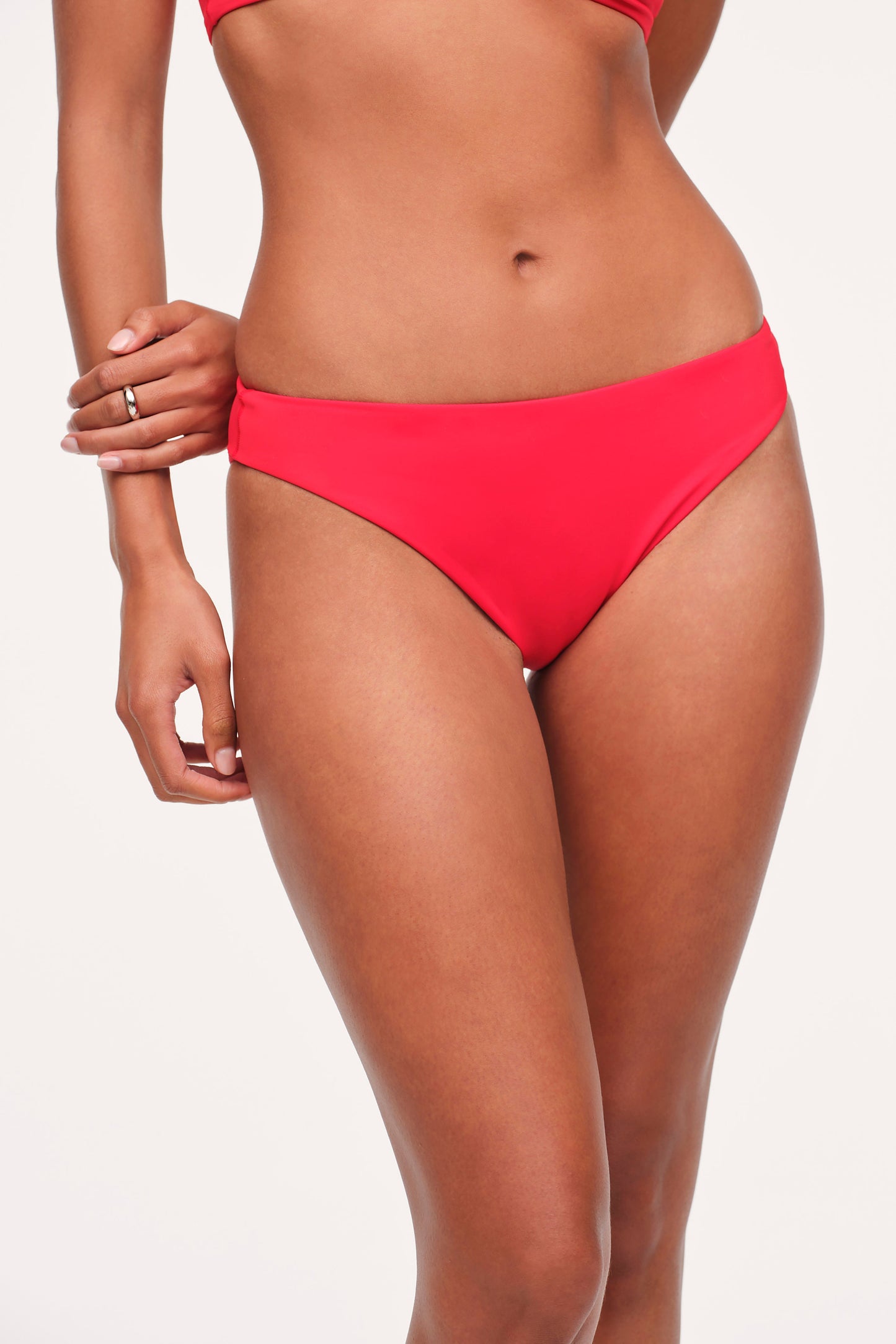 Low Waist Bikini Bottom | Smooth Cayenne