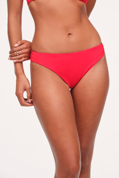 Low Waist Bikini Bottom | Smooth Cayenne