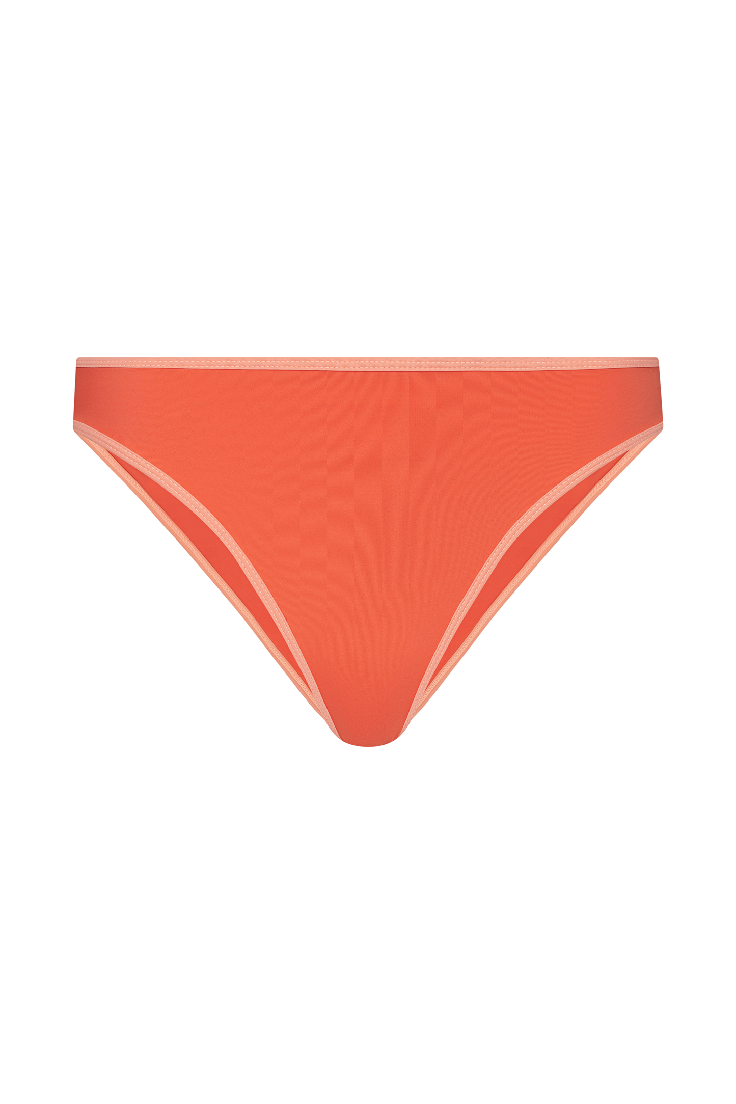 Low Waist Bikini Bottom | Contrast Papaya