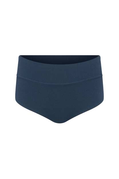 Boy Short Bikini Bottom | Crispy Navy