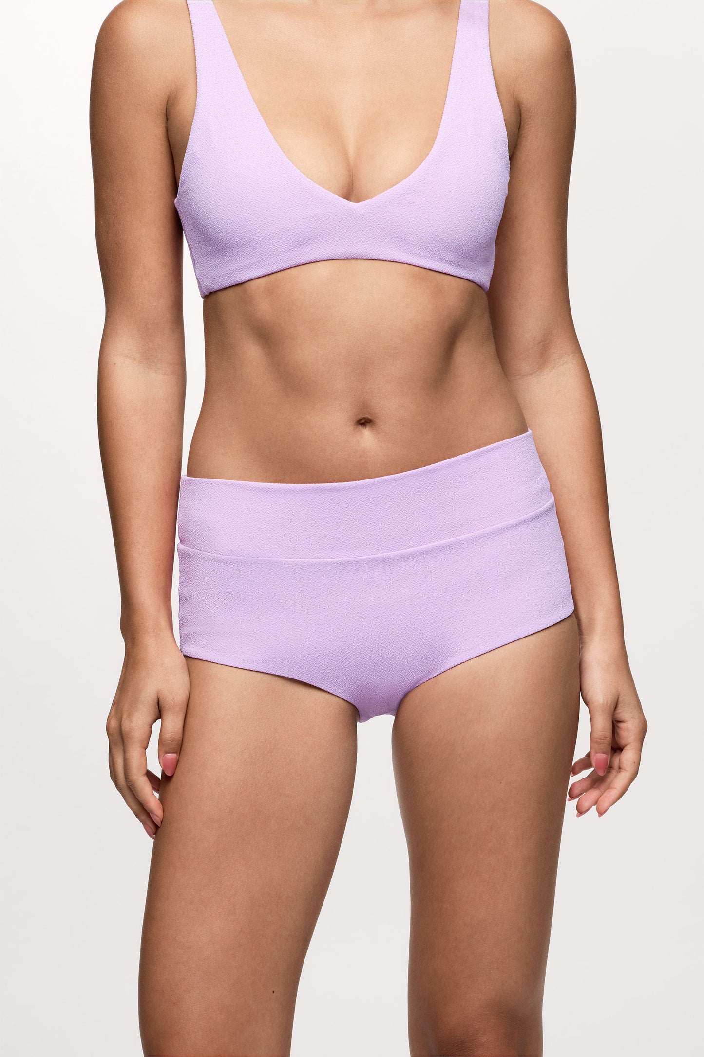 Boy Short Bikini Bottom | Crispy Orchid