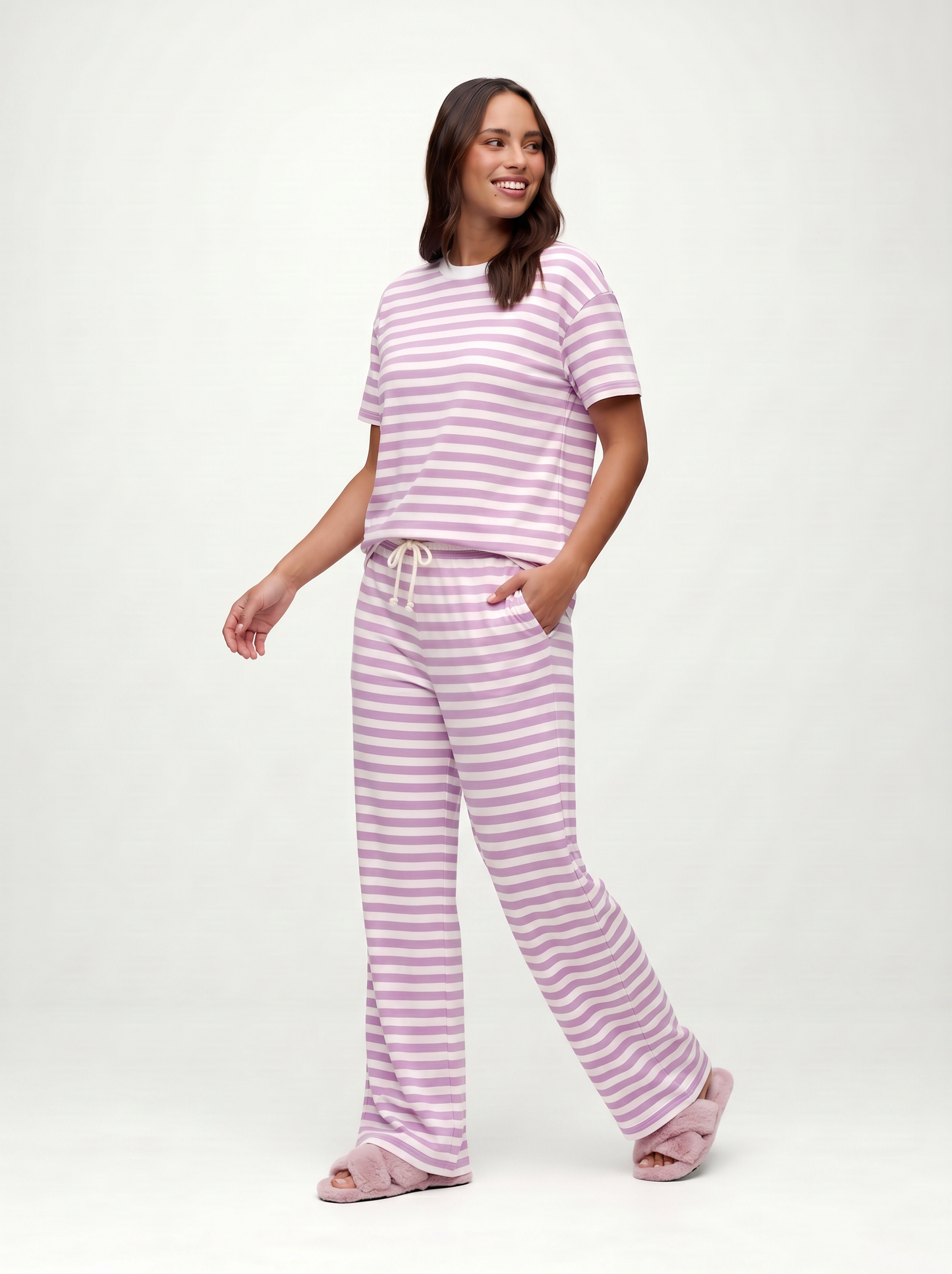 Seaside Short Sleeve | Orchid Stripe