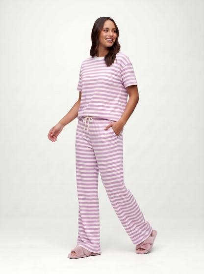 Seaside Short Sleeve | Orchid Stripe