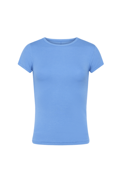 Slinky Rib Tee | Harbor