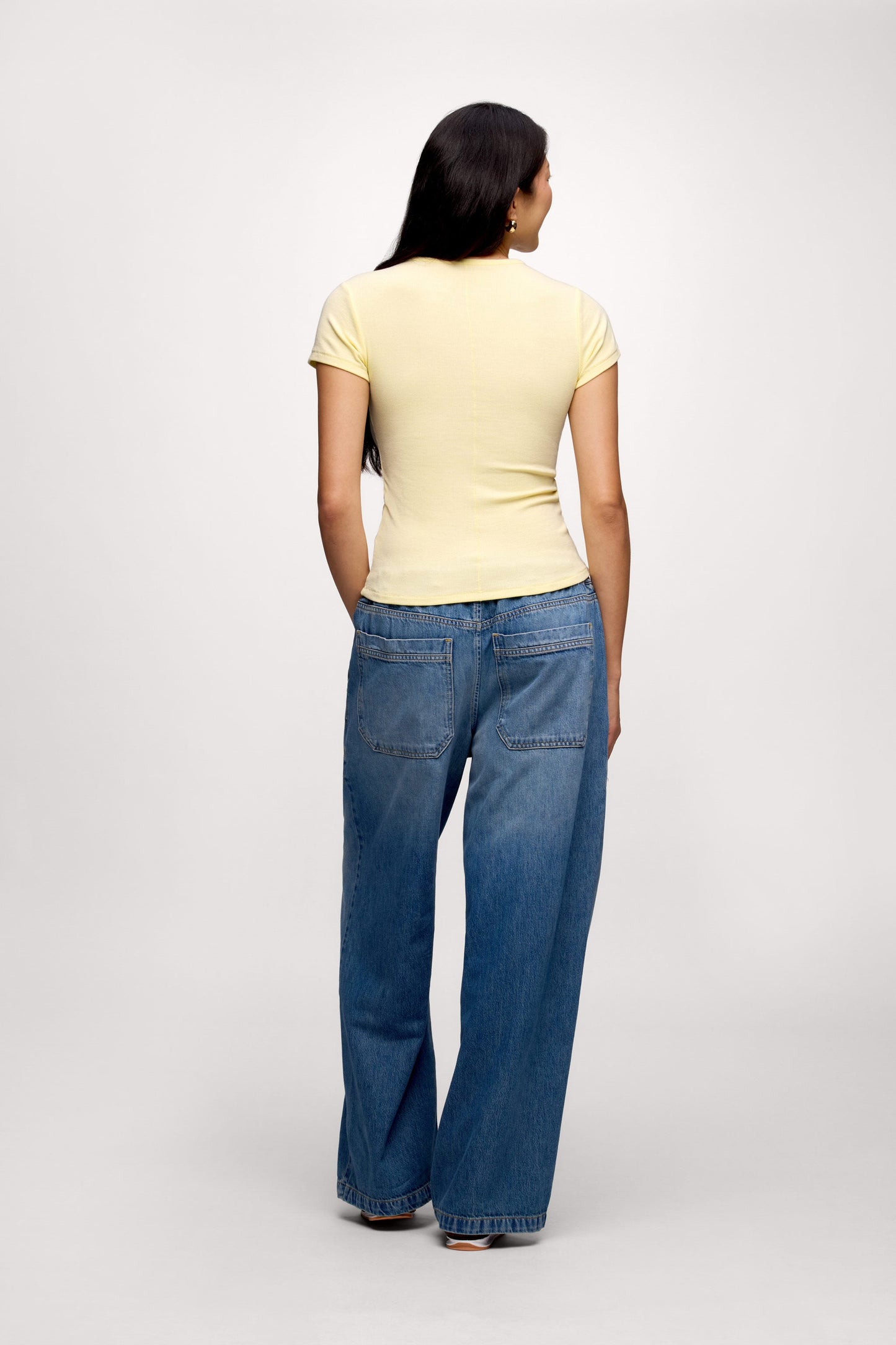 Slinky Rib Tee | Lemon
