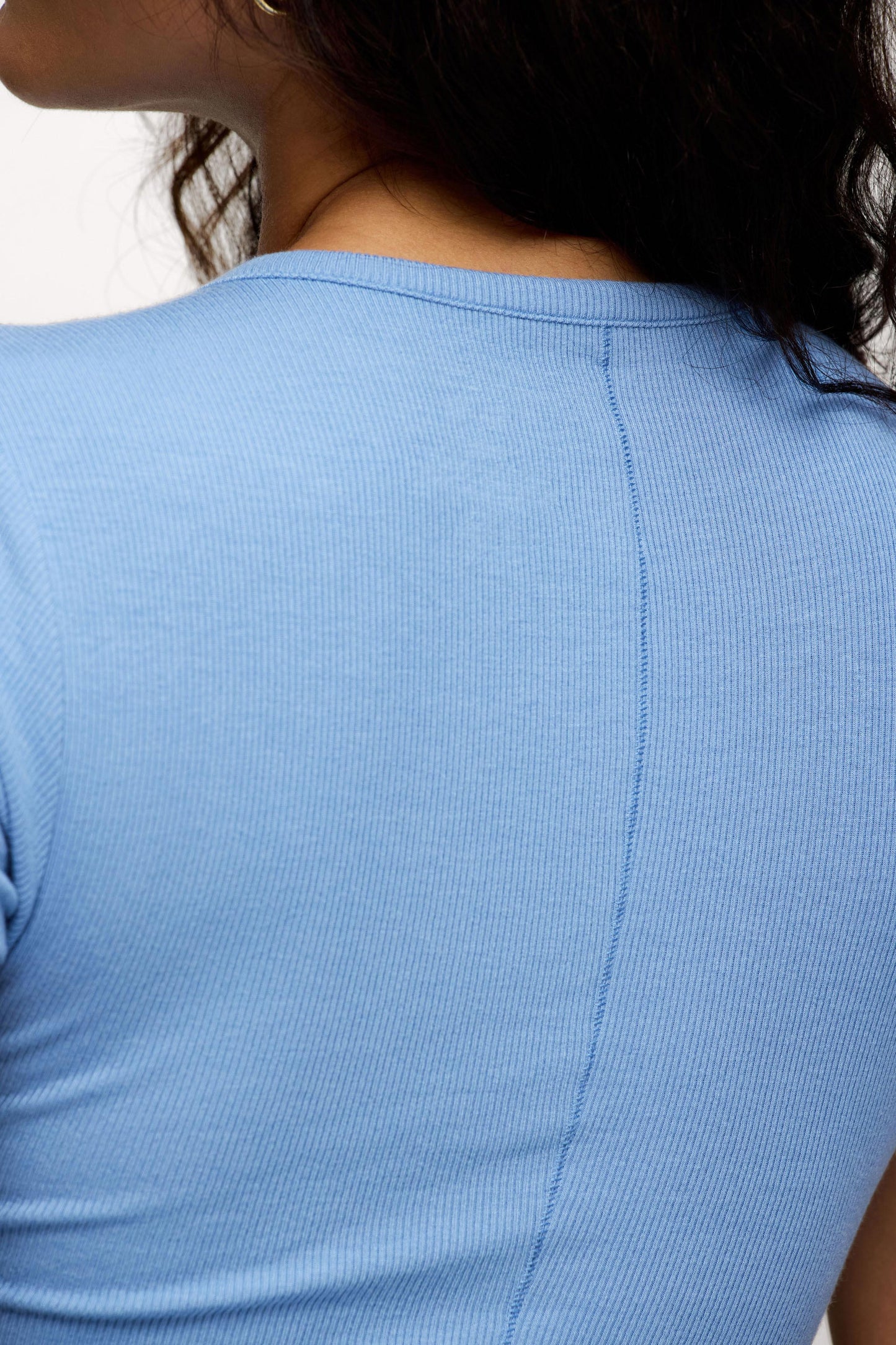 Slinky Rib Tee | Harbor